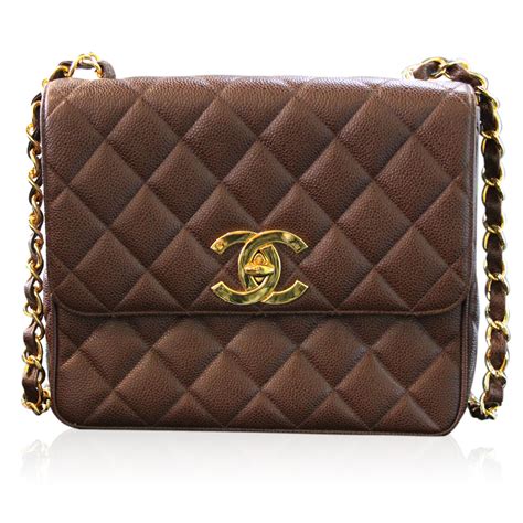 brown leather chanel bag